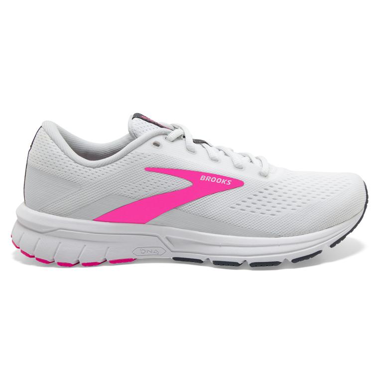 Brooks Signal 3 Women's Road Running Shoes - White/Pink/Ombre Blue (74036-QCYW)